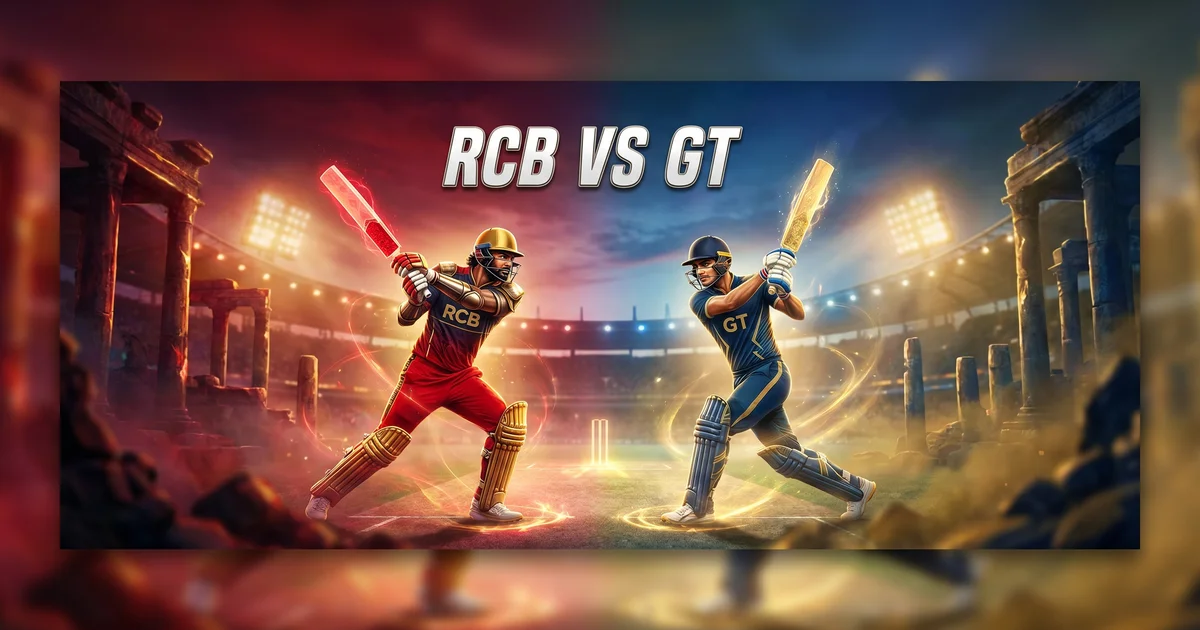RCB vs GT IPL 2026 Match Preview, Playing XI & Fantasy Tips