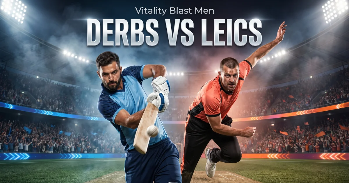 Leicestershire Foxes vs Derbyshire Falcons T20 Blast 2026: Pitch Report, Playing XI & Dream11 Prediction