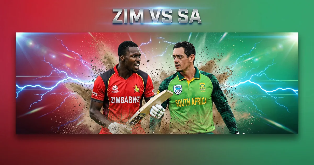 ZIM vs SA Dream11 Prediction, T20 World Cup 2026: Playing XI, Pitch Report & Fantasy Winning Team