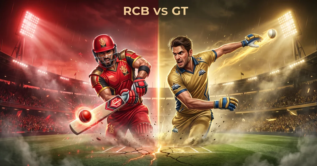 RCB vs GT IPL 2026 Qualifier 1 Match Preview, Playing XI & Fantasy Tips