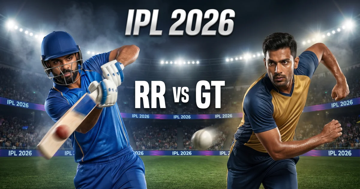GT vs RR IPL 2026 Match Preview: Pitch Report, Playing XI & Fantasy Tips