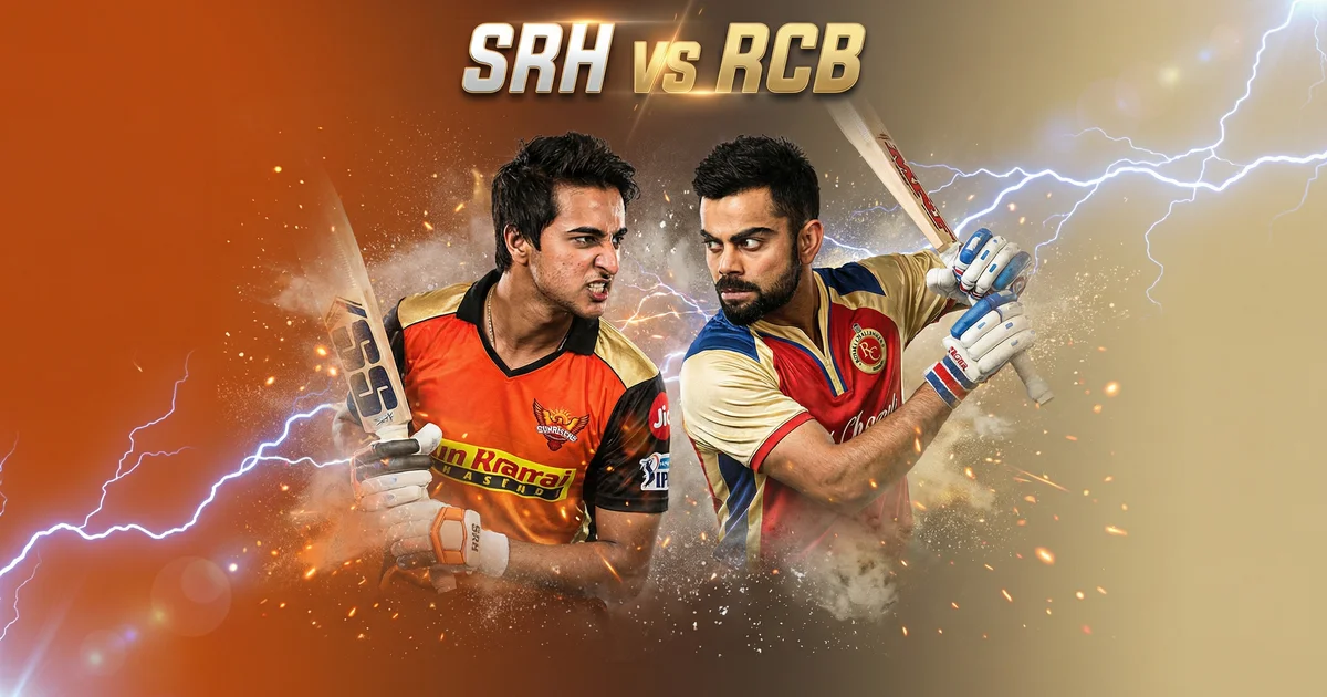 RCB vs SRH IPL 2026 Match Preview: Fantasy Tips, Playing XI & Pitch Report