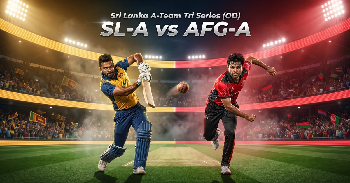 SL-A vs AF-A Dream11 Prediction Today: आज के मैच का सटीक पूर्वानुमान और फैंटेसी टिप्स | Sri Lanka A-Team Tri Series