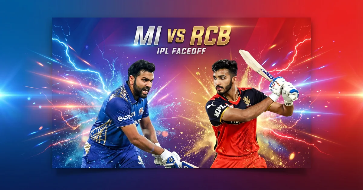 MI vs RCB IPL 2026 Match Preview: Fantasy Picks, Pitch Report & Playing XI