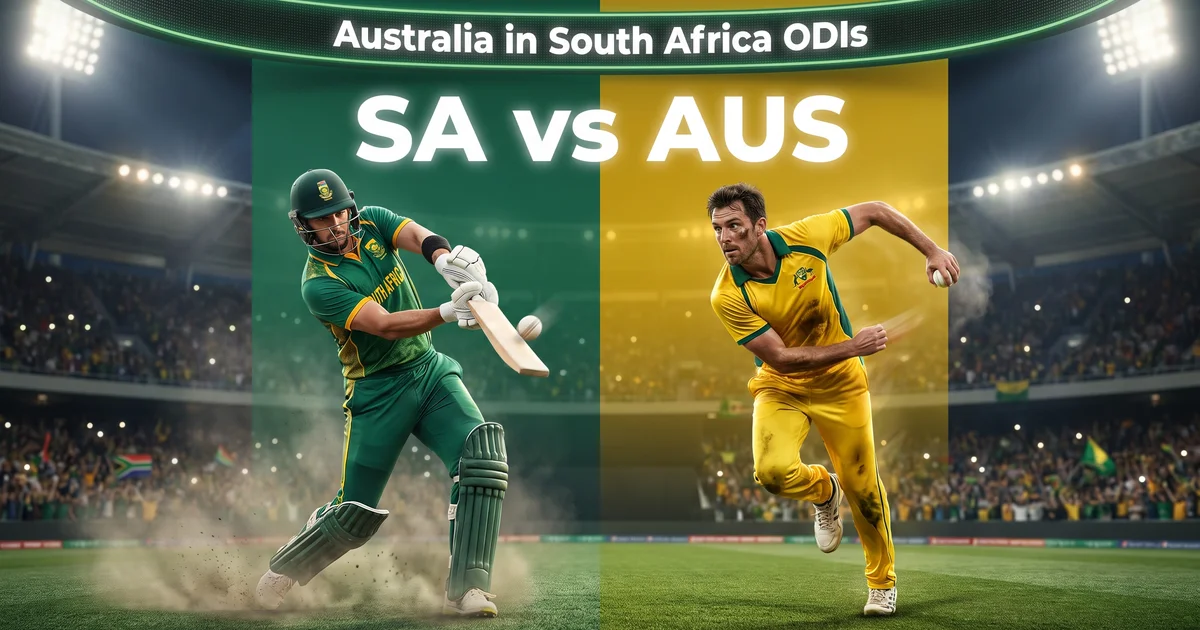 SA vs AUS Dream11 Prediction, Playing XI, Pitch Report & Fantasy Cricket Tips: 1st ODI 2026