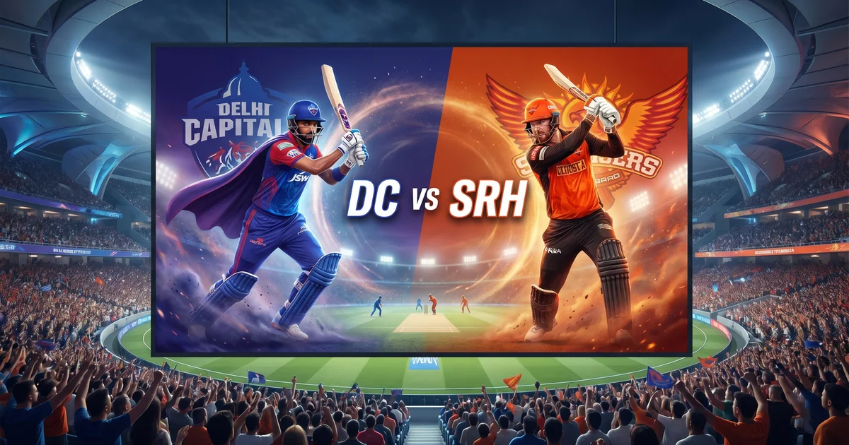 SRH vs DC IPL 2026 Match Preview: Fantasy Picks, Pitch Report & Playing XI