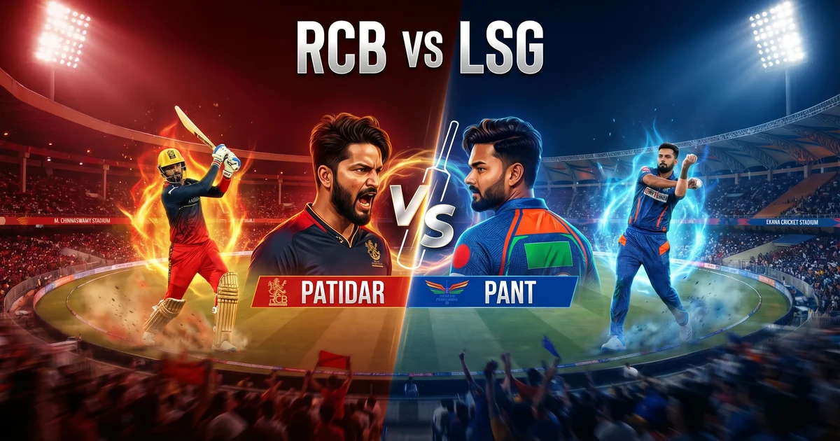RCB vs LSG IPL 2026 Match Preview: Fantasy Picks, Pitch Report & Playing XI