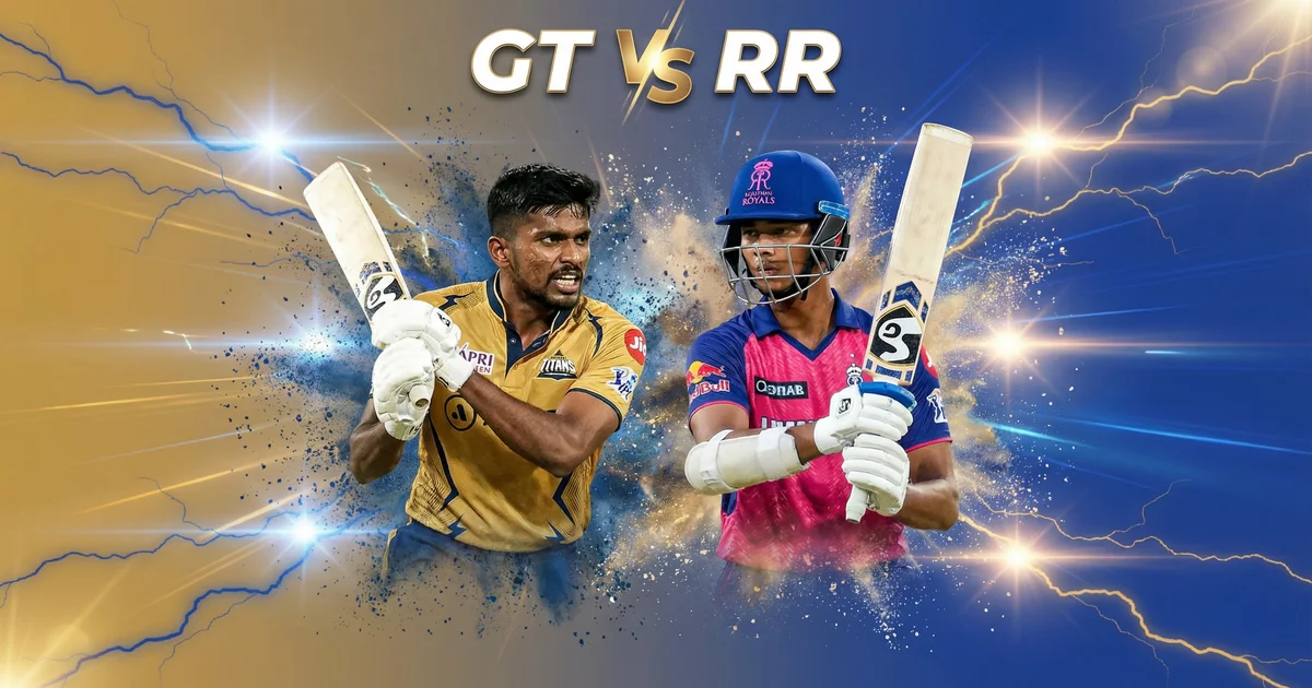 GT vs RR IPL 2026 Match Preview: Pitch Report, Playing XI & Fantasy Tips