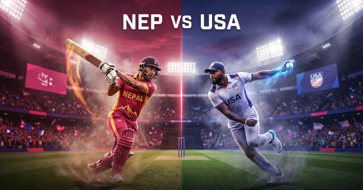 USA vs NEP Dream11 Prediction, Pitch Report & Fantasy Winning Team