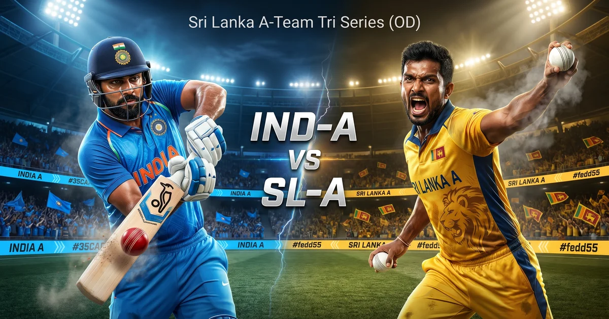 SL-A vs IND-A Final Match Prediction: आज के मैच का सटीक पूर्वानुमान और फैंटेसी टिप्स