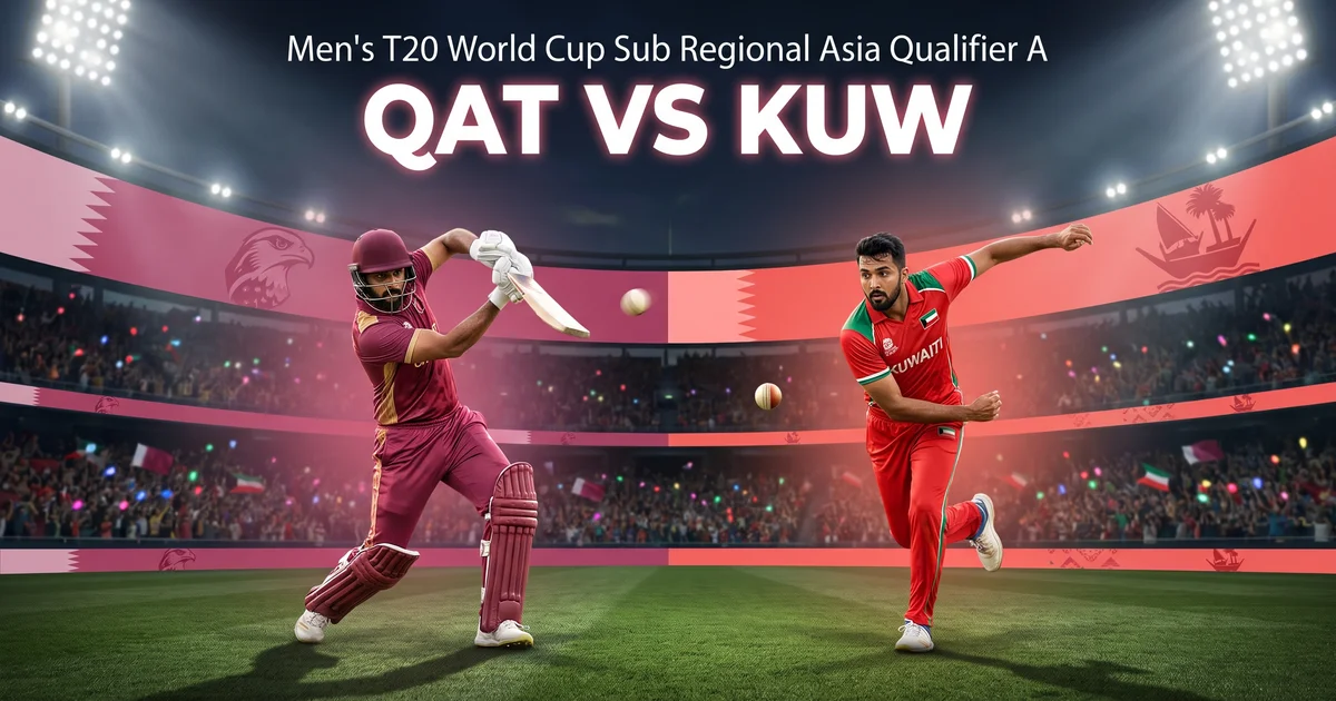 QAT vs KUW Dream Team Prediction, Pitch Report & Playing XI: Men's T20 World Cup Qualifier