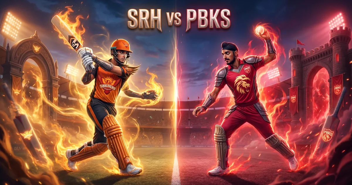 SRH vs PBKS IPL 2026 Match Preview: Pitch Report, Playing XI & Fantasy Tips