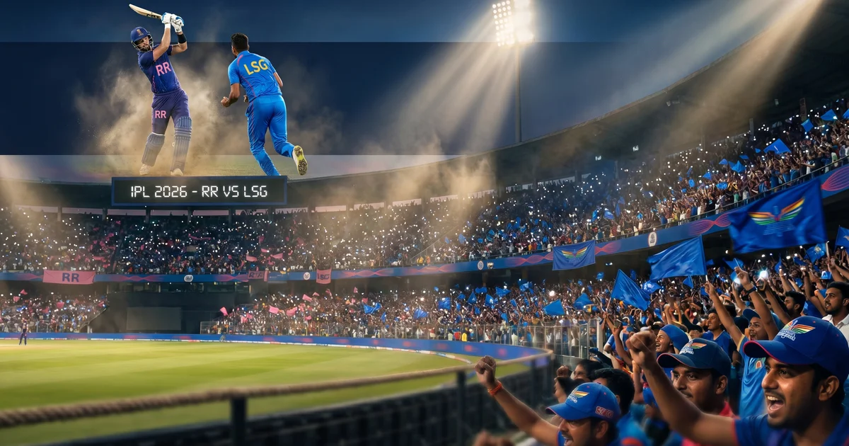 RR vs LSG Dream11 Prediction Today: आज के मैच का सटीक पूर्वानुमान, पिच रिपोर्ट और फैंटेसी टिप्स 🏏