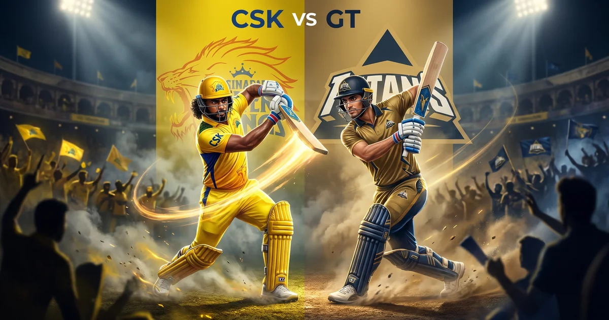 CSK vs GT IPL 2026 मैच प्रेडिक्शन: आज के मैच का सटीक पूर्वानुमान और फैंटेसी टिप्स