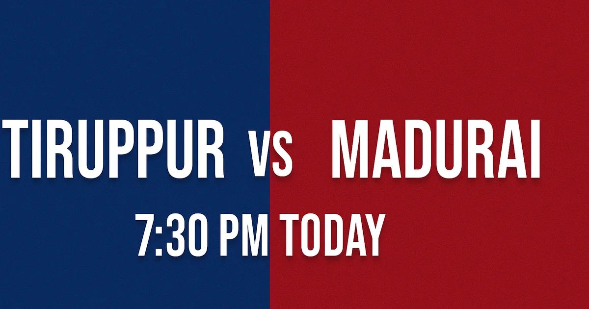 TNPL 2025: Tiruppur Tamizhans Clash v Madurai Panthers in Crucial Encounter at Tirunelveli