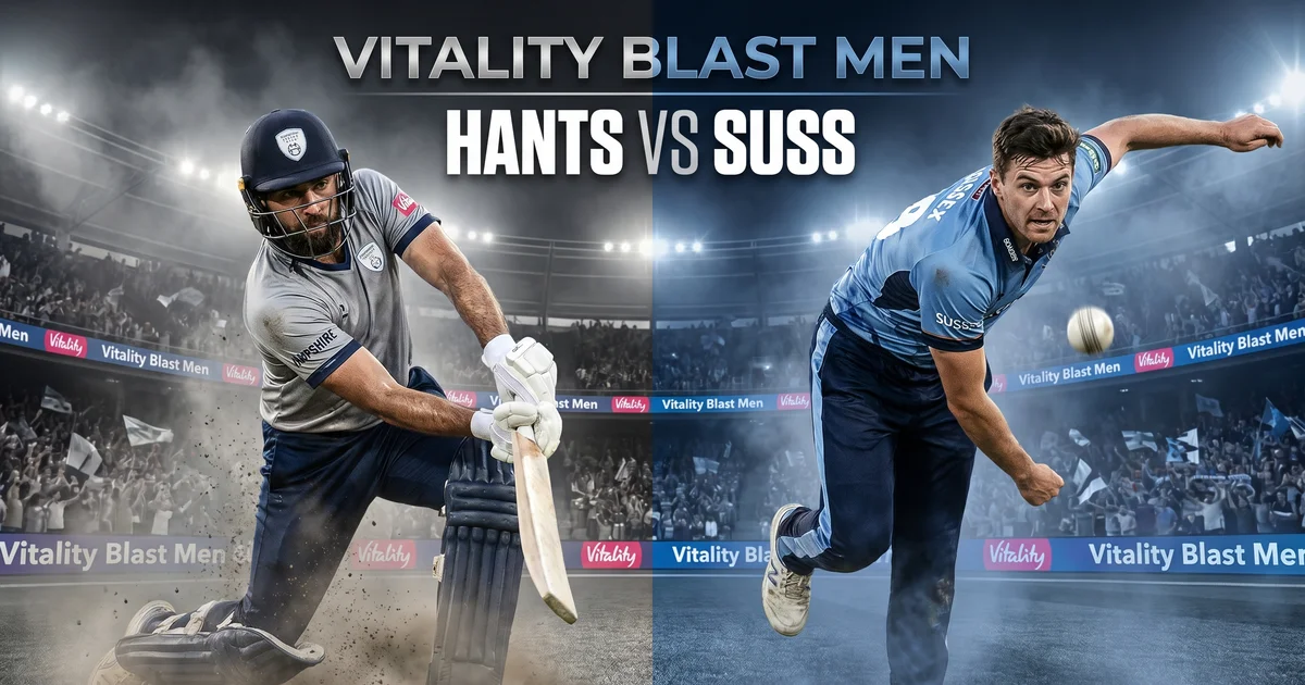 Hampshire vs Southern Vipers T20 Match Preview: Tactical Analysis & Fantasy Picks